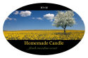Fresh Meadow Candle Label Oval